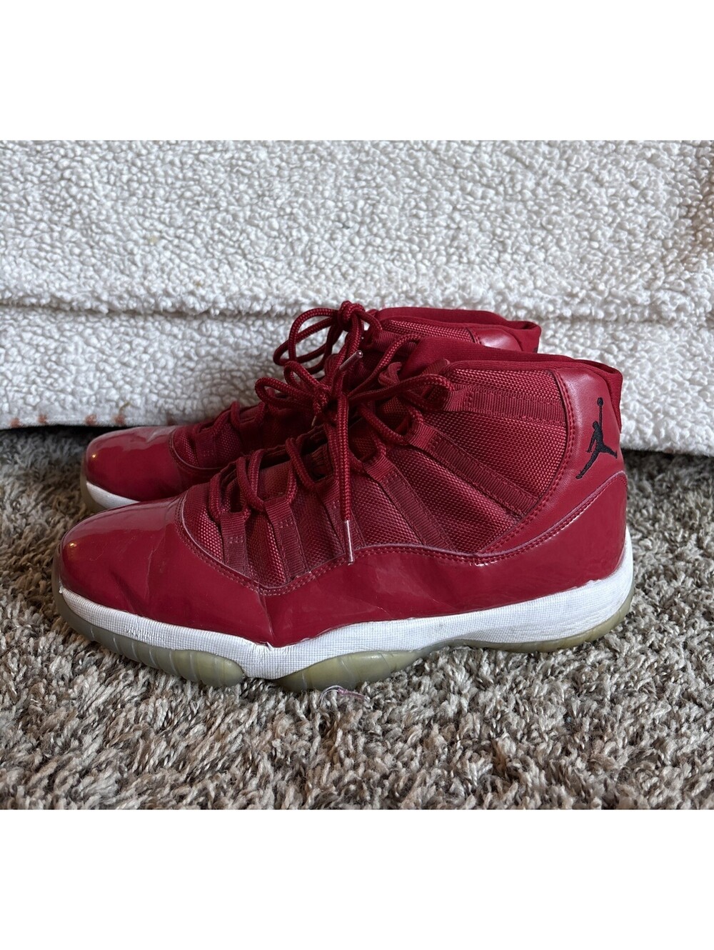 Nike Air Jordan 11 Retro High Win Like '96 Red White Size 11 OG 378037-623 Used